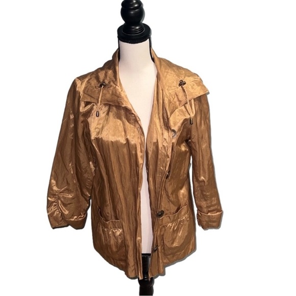 Ruby Rd. Jackets & Blazers - Ruby Rd- Gold Jacket